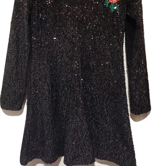 NWT Sequin Embroidered Long Sleeve Dress Sz 6 - Picture 6 of 6